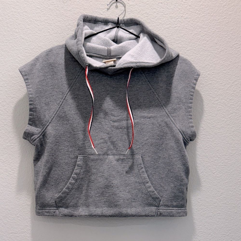 Mossimo Crop Tank Hoodie Small EUC